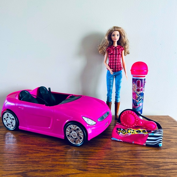 Barbie Convertible Car, Doll, and Accessories Bundle - Picture 12 of 12